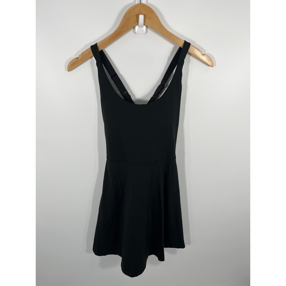 NWT HeathYoga Womens Athletic Dress XS Black Gym Running Workout Yoga Pilates